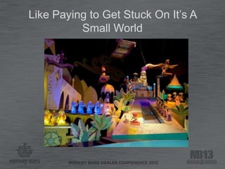 Like Paying to Get Stuck On It’s A
Small World
 