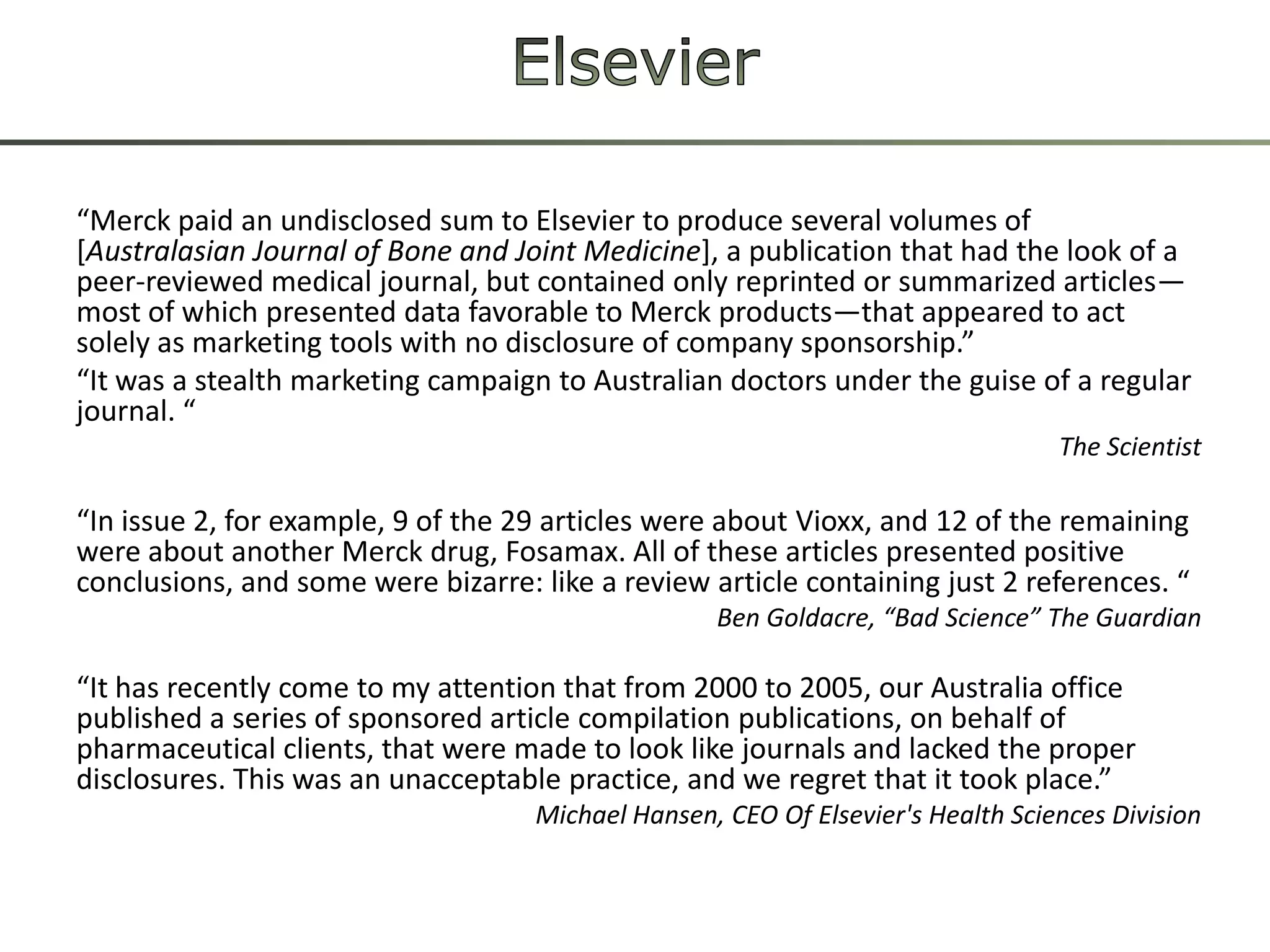 PublishersA publicgood in private hands