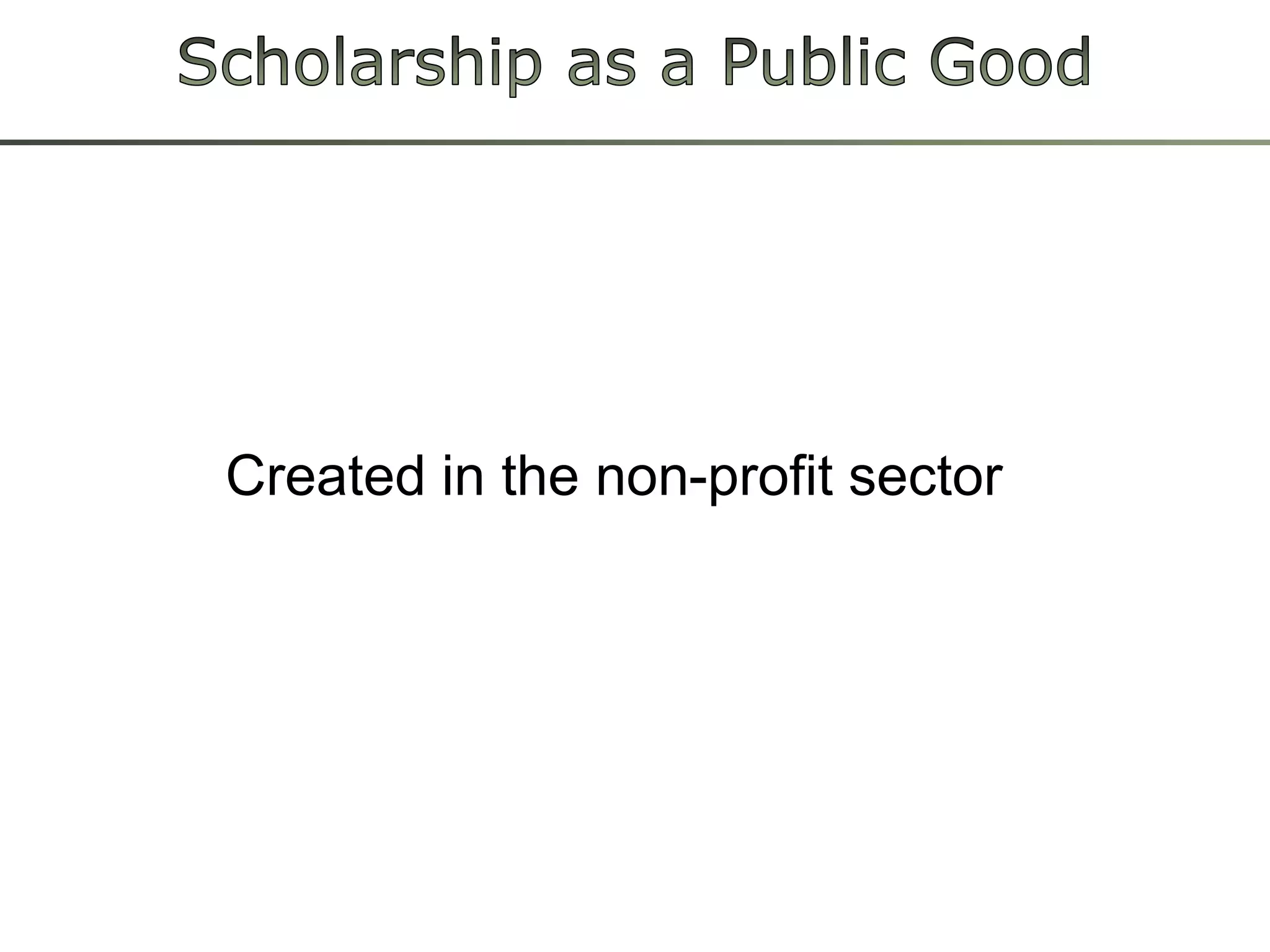 Scientific Publishing: