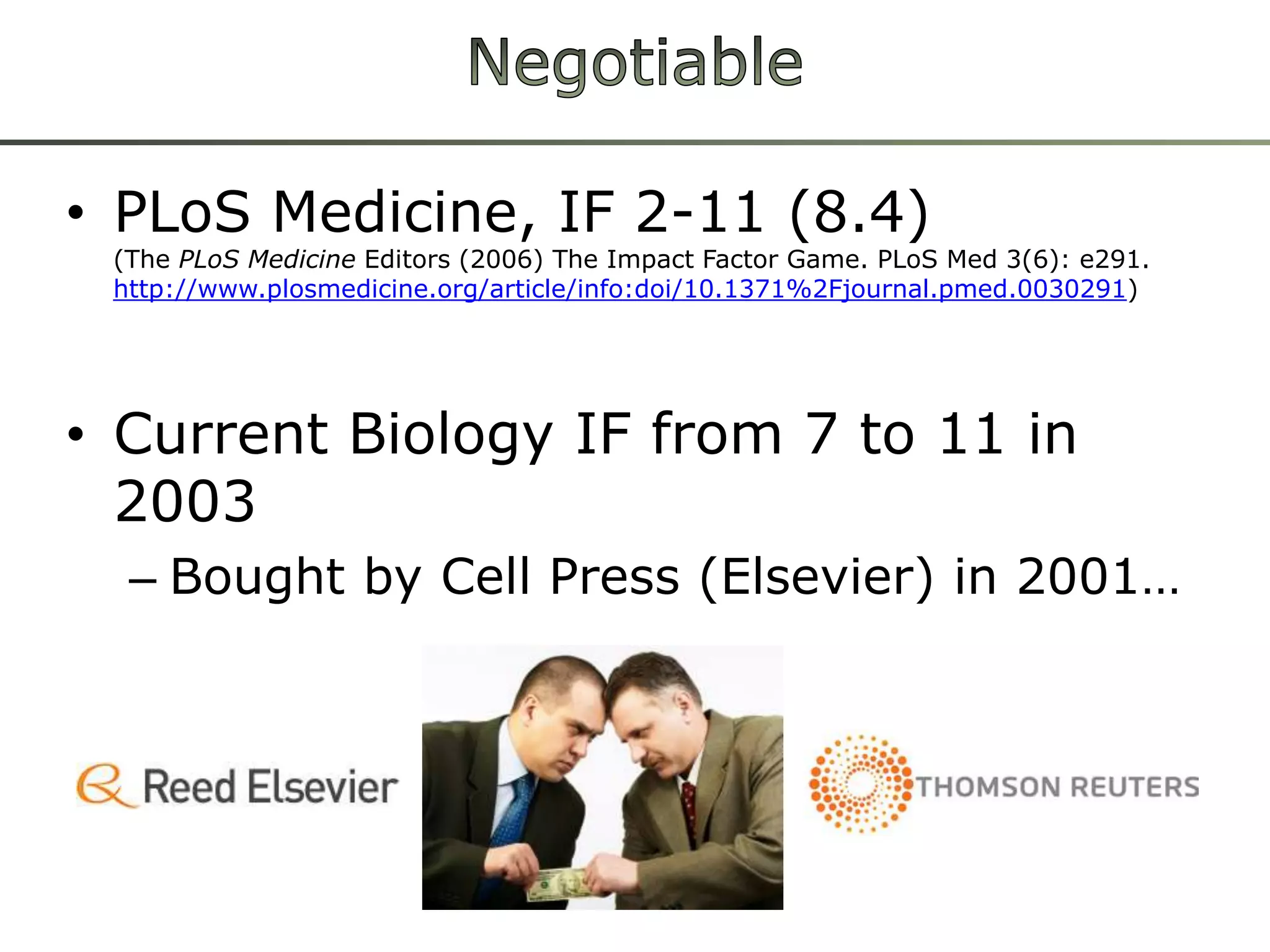 MetricsLies, damn lies andbibliometrics