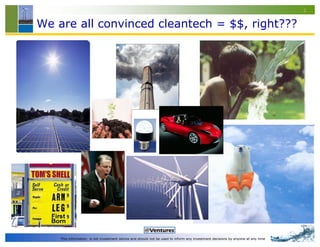 2


We are all convinced cleantech = $$, right???




    This information is not investment advice and should not be used to inform any investment decisions by anyone at any time
 