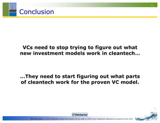 Whats Wrong with Cleantech Venture Capital Slide 24
