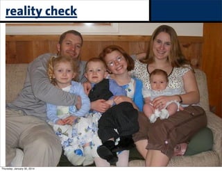 reality check

Thursday, January 30, 2014

 