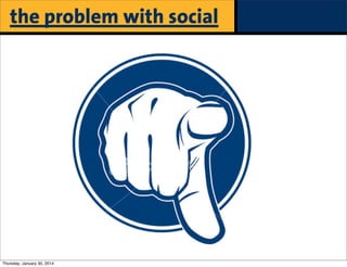 the problem with social

Thursday, January 30, 2014

 