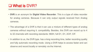 Comprehensive Guide to CCTV Recorders: XVR, NVR, DVR, HVR Explained | PDF