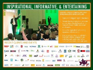 INSPIRATIONAL, INFORMATIVE, & ENTERTAINING
 