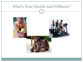 What’s Your Health and Wellness?

 