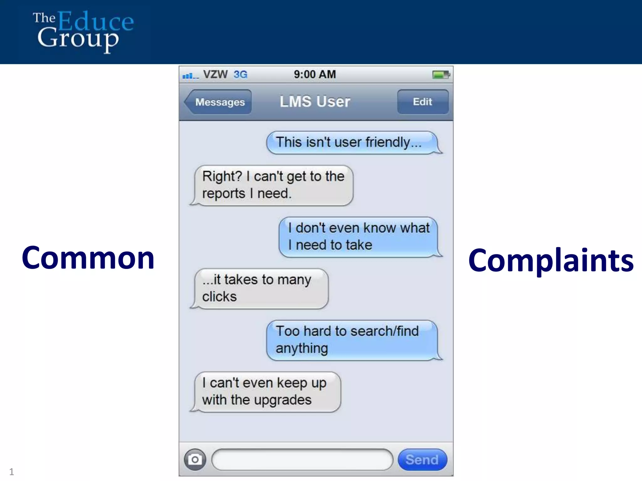 Common 
1 
1 
Complaints 
 