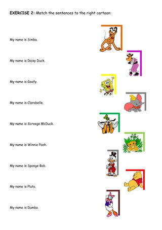 whats your name worksheet
