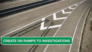 CREATE ON RAMPS TO INVESTIGATIONS
 