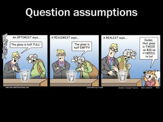 Question assumptions
 