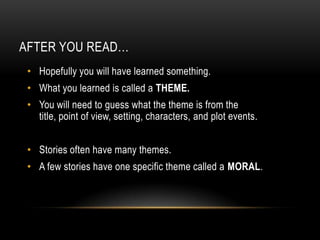 What’s Your Story Project Vocabulary | PPTX