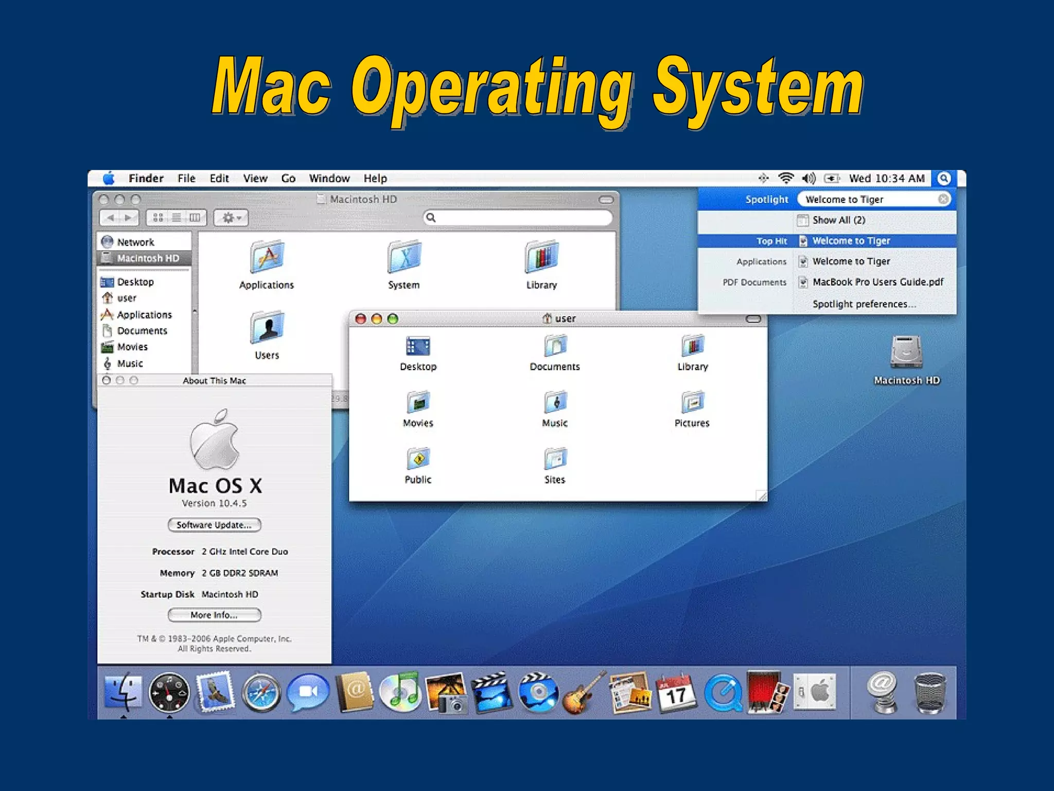 Mac Operating System 