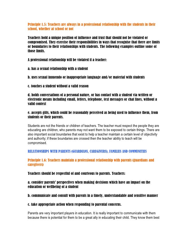 What the code of conduct means 1