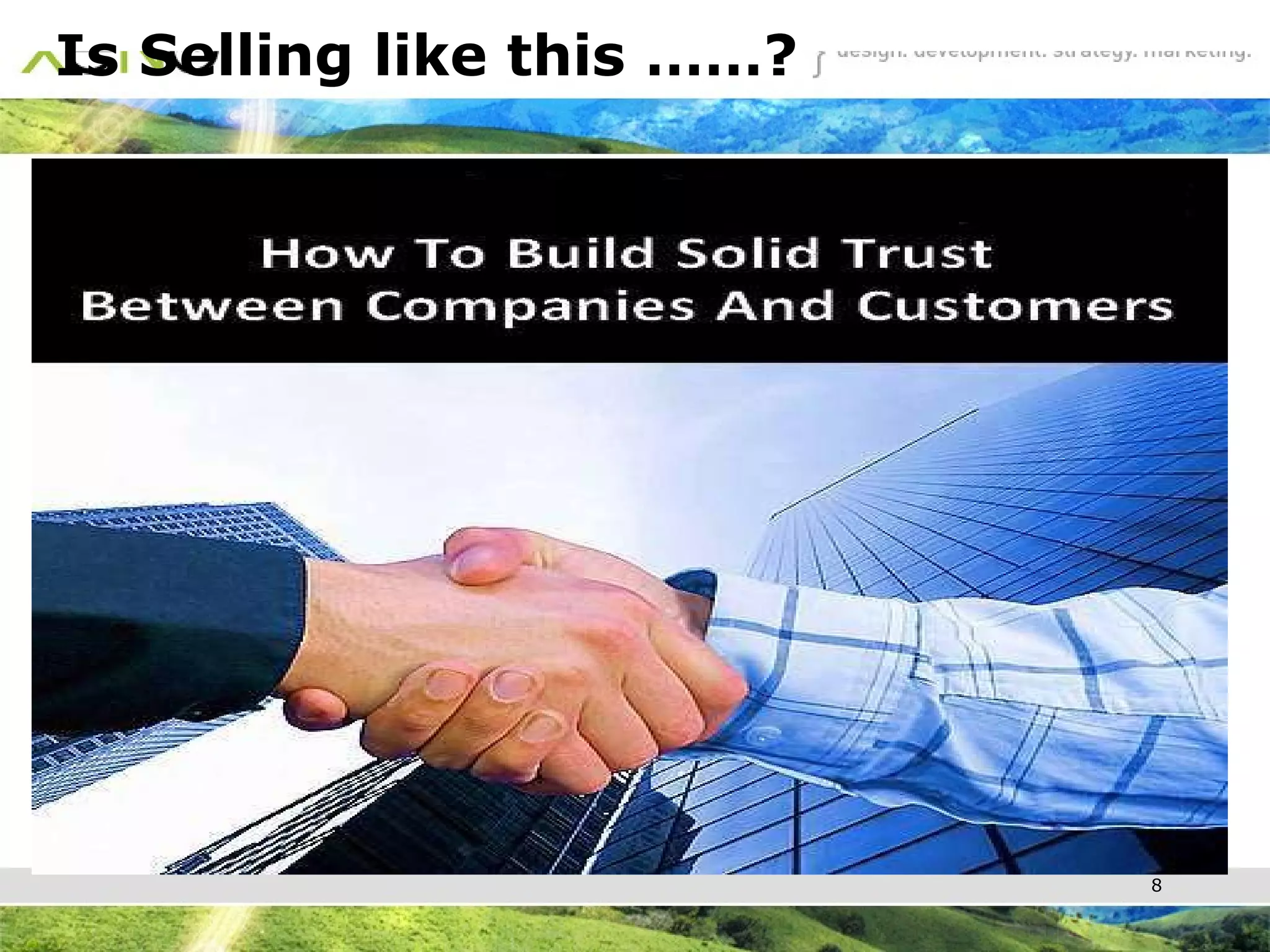 Is Selling like this ……? 