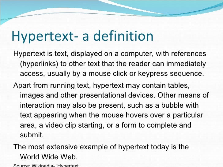 What The Geeks Know Hypertext And Literacy