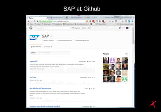 68
SAP at Github
 