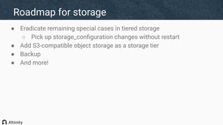 Tiered storage intro. By Robert Hodges, Altinity CEO | PDF
