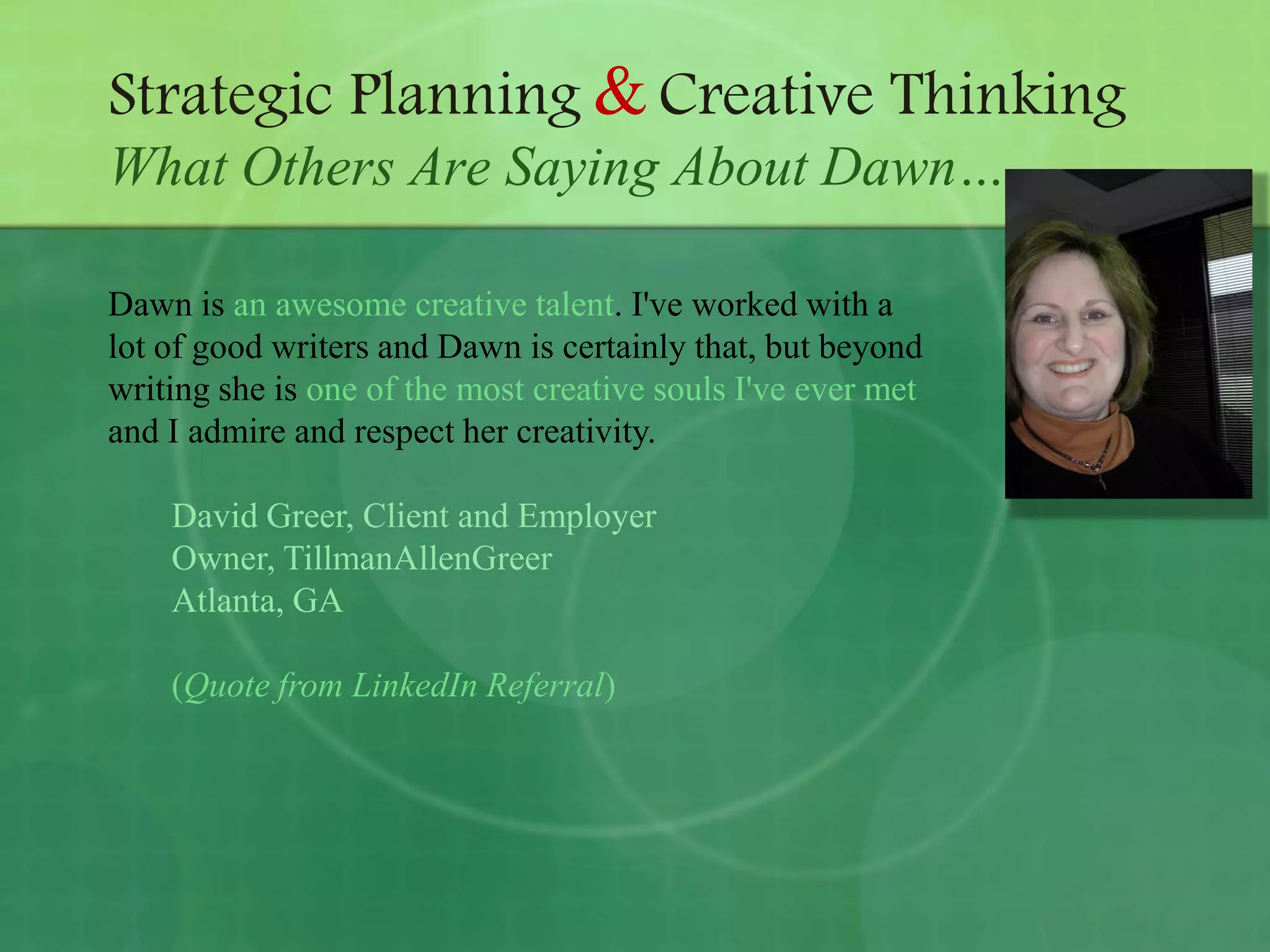 What They Are Saying About Dawn