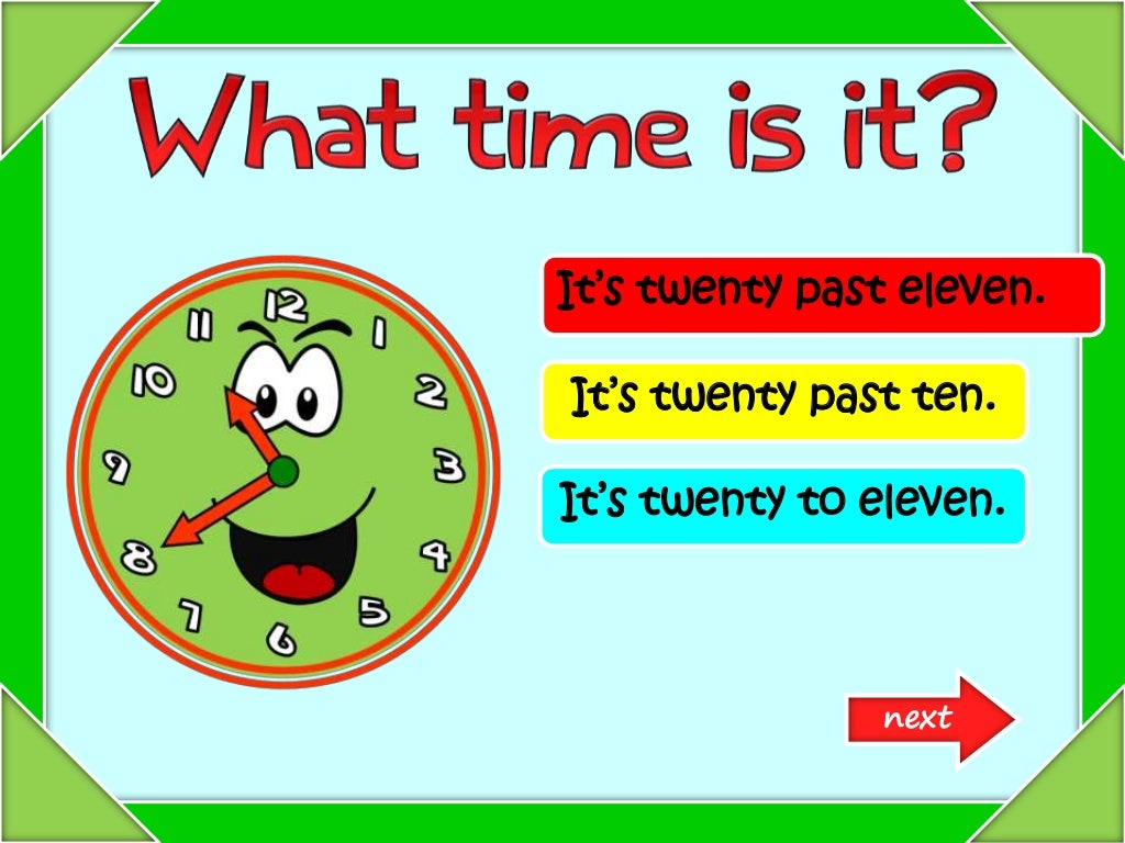 What time is it game