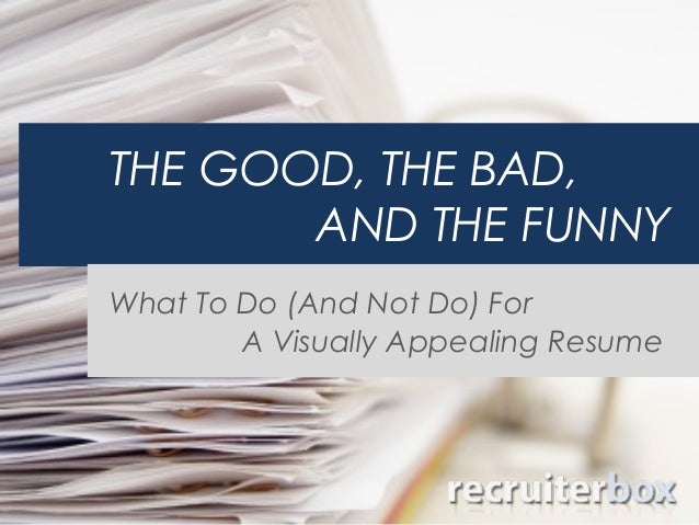 visually appealing resume