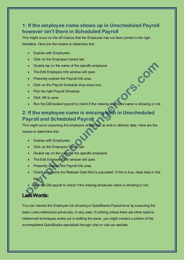 Why QuickBooks Payroll Shows No Employees When they Exist?