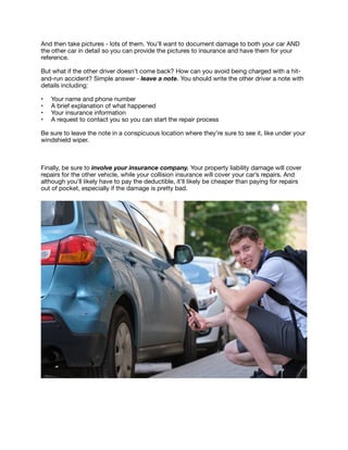 What to do if you hit a parked car | PDF
