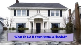 What To Do If Your Home Is Flooded?
 