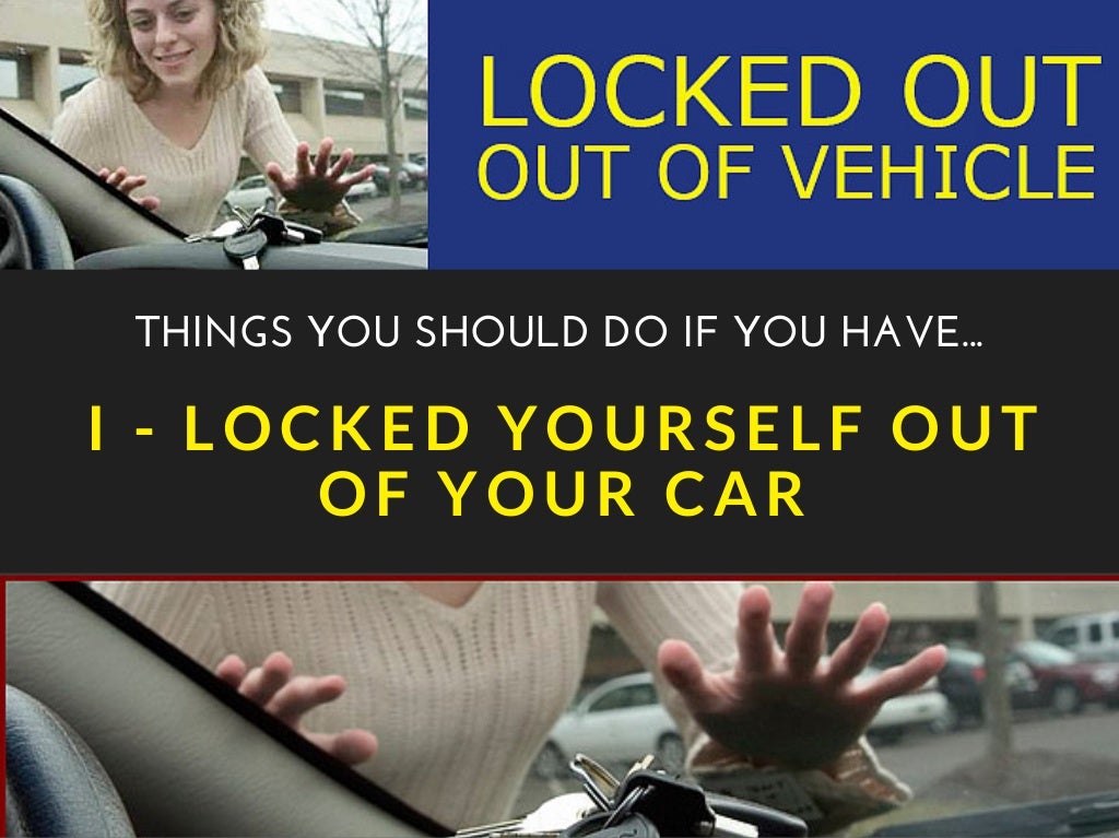 What to do if you've locked yourself out of your car or lost your car keys