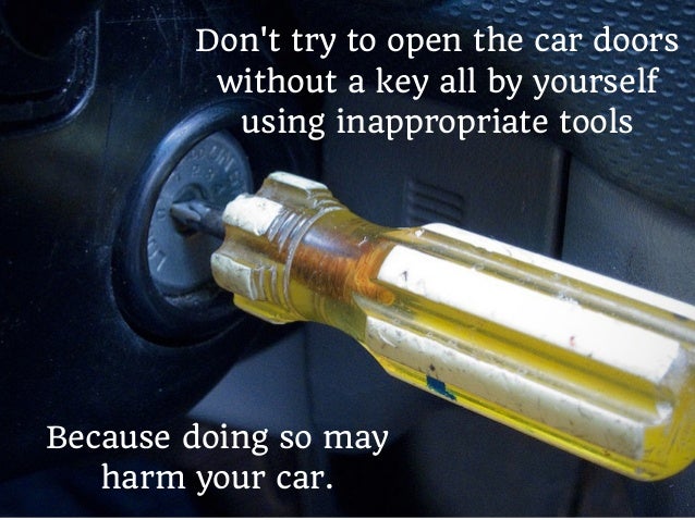 What to do if you've locked yourself out of your car or lost your car…