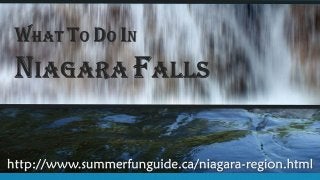 What to do in niagara fall
