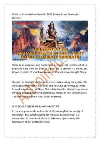 What to do on Mahashivratri 2023.ppt