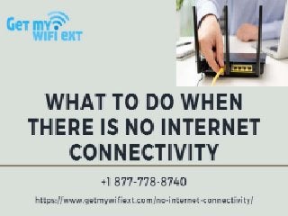 No Internet Connectivity | Internet Not Working | Slow Internet Connection – Call Now