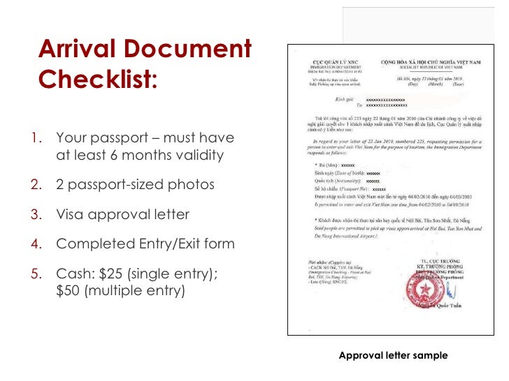 vietnam visa on arrival what to do when you arrive vietnam visa on arrival form