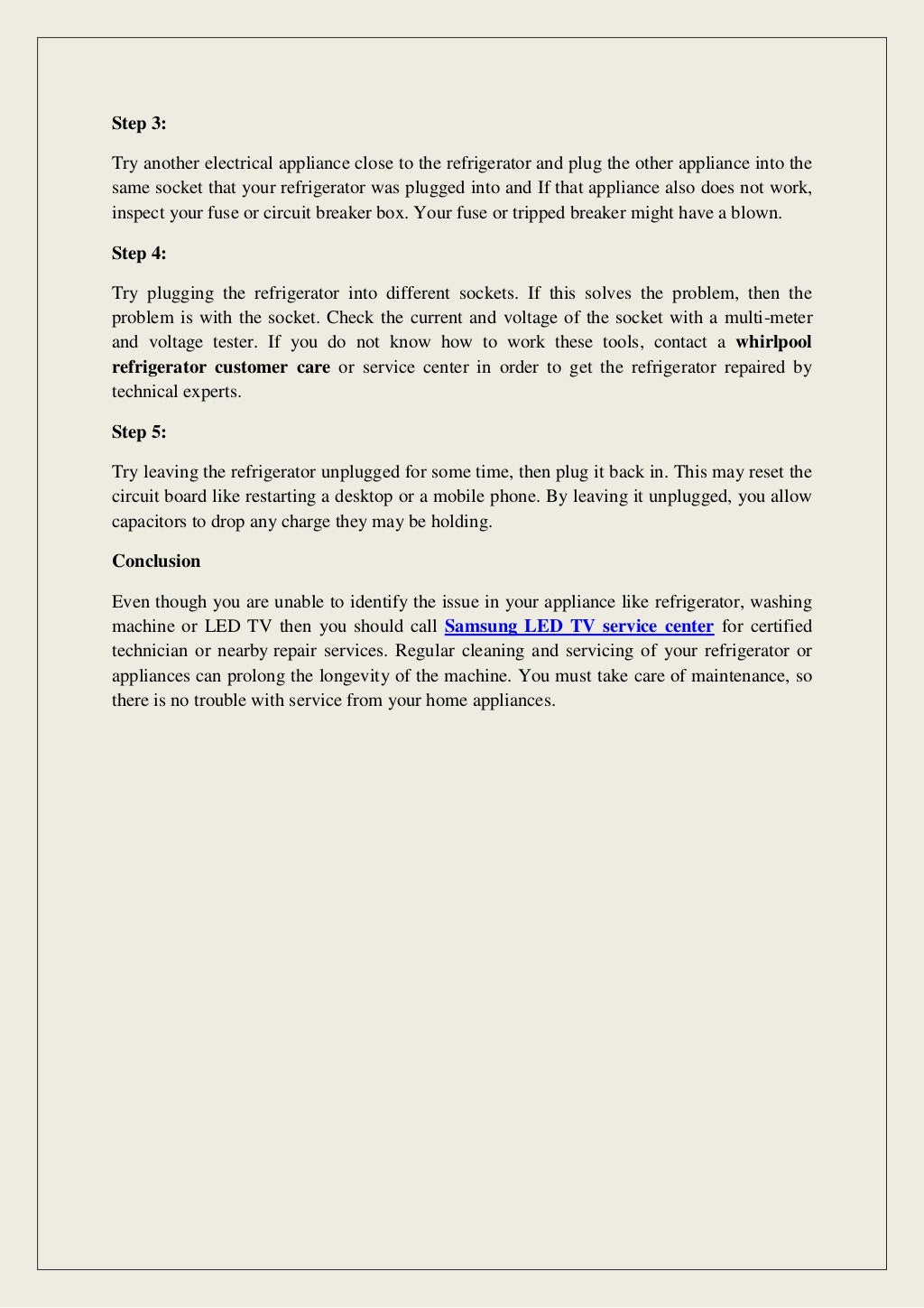 What To Do When Your Refrigerator Won't Turn On?