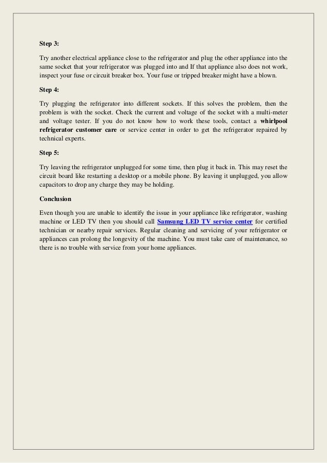 What To Do When Your Refrigerator Won't Turn On?