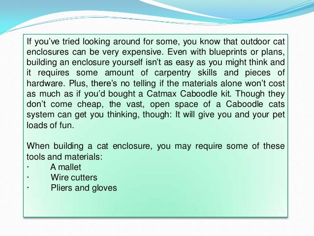 caboodle cat enclosure