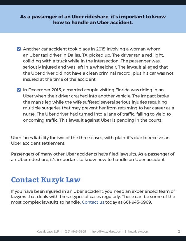 What to Expect From an Uber Accident Settlement