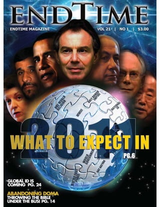 What to expect in 2011   endtime magazine - jan-feb 2011