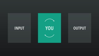 INPUT YOU OUTPUT
 