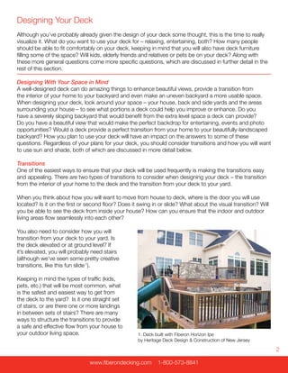 Decking Notes What To Expect When You're Decking | PDF