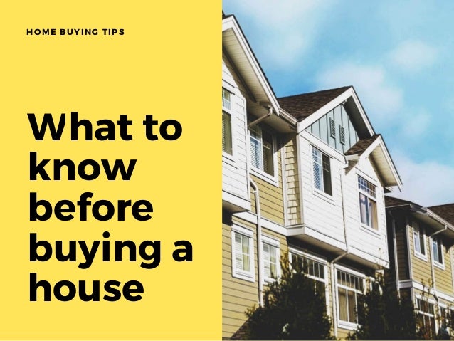 what to do before buying a home