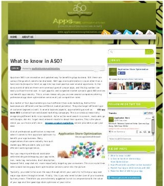 Ĳ A Concise Guide on Android App
Store Optimization
Posted by applicationstoreoptimizationJUN 26
What to know in ASO?
App store SEO is an innovative and updated way for benefiting App business. Still there are
various things which need to be disclosed. Well app store optimization is none other than a
hard core technique to fetch an app into top most position over several app stores. In the
savvy world of dotcom there are numerous types of unique apps, and this big number can
easily confuse the end user. In such gigantic and congested market scenario good ASO services
can benefit app industry. This is a main reason why you can see several companies catering
professional app store optimization services at just competitive rates.
As a matter of fact App marketing is much different from web marketing. Both of the
businesses are different and have different market potential. They also target different type
of customer segment as well. In several business aspects, app marketing as well as iOS app
store SEO is diverse from web based marketing campaigns. This is an obvious reason why
recognizing different skills is so important. As far as the word search is concern, most users go
with Google, Ask etc. to get most relevant results to about their queries. This is the place
where you can find world’s best Amazon product marketing service providers as per your
ease.
A lot of professional qualification is required
when it comes to hire app store optimizer to
benefit your app business. Many
organizations from same industry hire such
mobile app SEO providers who just have
efficient working experience.
Your you require professional assistance
while deciding and designing your app name,
icon, meta tag, meta data, short description,
keyword field, snap shot etc. more importantly targeting your consumers. This is a crucial time
when award winning app store optimization services come into the picture.
Typically, you need to focus on the ways through which your users try to find your app over
major app stores through internet. Finally, this is you who need to take care of your business
by every mean. Therefore you are extremely suggested to not to compromise with the value
of your app and hire good App store optimizer at your niche.
JOIN US
Application Store Optimization
591 people like Application Store Optimization.
Facebook social plugin
LikeLike
FOLLOW ME ON TWITTER
Microsoft Release Updated Nokia Camera App
Along With New SDKs!
gadgets.ndtv.com/apps/news/micr…
Application Store
@ASOservices
Show Summary
Application Store
25 Jun
Tweets FollowFollow
Tweet to @ASOservices
RECENT POSTS
What to know in ASO?
A Concise Guide on Android App
Store Optimization
How iPhone ASO can affect online business?
Market Your App in All Directions with ASO
Make the Best of ASO for your App
Follow Application Store Optimization
by Gravity
Shopping Expert:
Customers Get Up to
80% Off With This...
Rumor: Apple’s iPhone 6
Will Arrive in August
16 Enchanting UK Spots
To Visit Other Than
London
11 Instagram Style Tips
To Take From Young
Starlets
About these ads
GO
HOME ABOUT US
Page 1 / 2
 