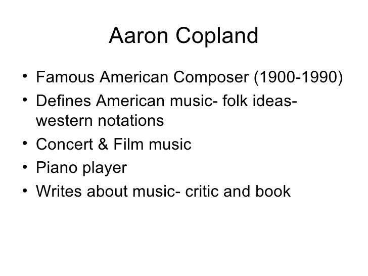Aaron Copland - Billy the Kid