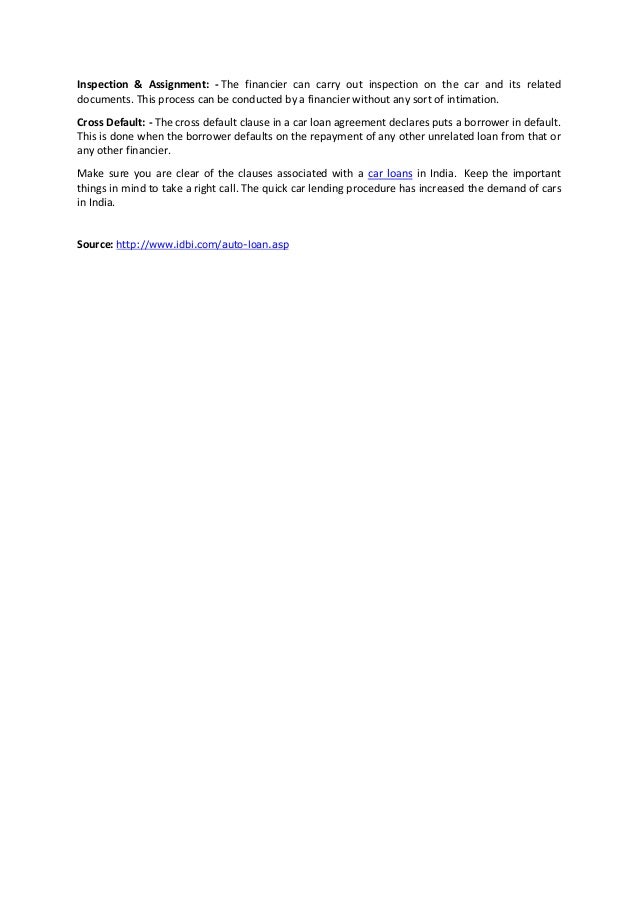 car loan agreement