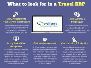 What Travel Agencies should look for in a Travel ERP