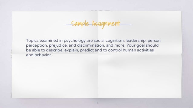 Psychology assignments topics picture