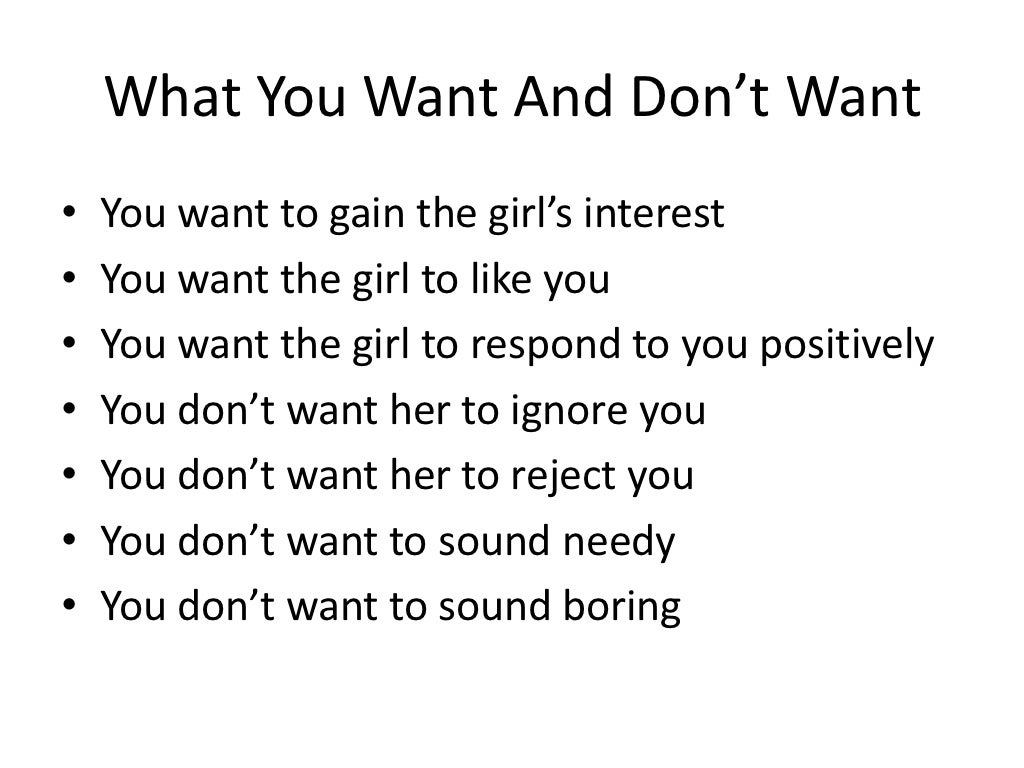 What to text a girl you like