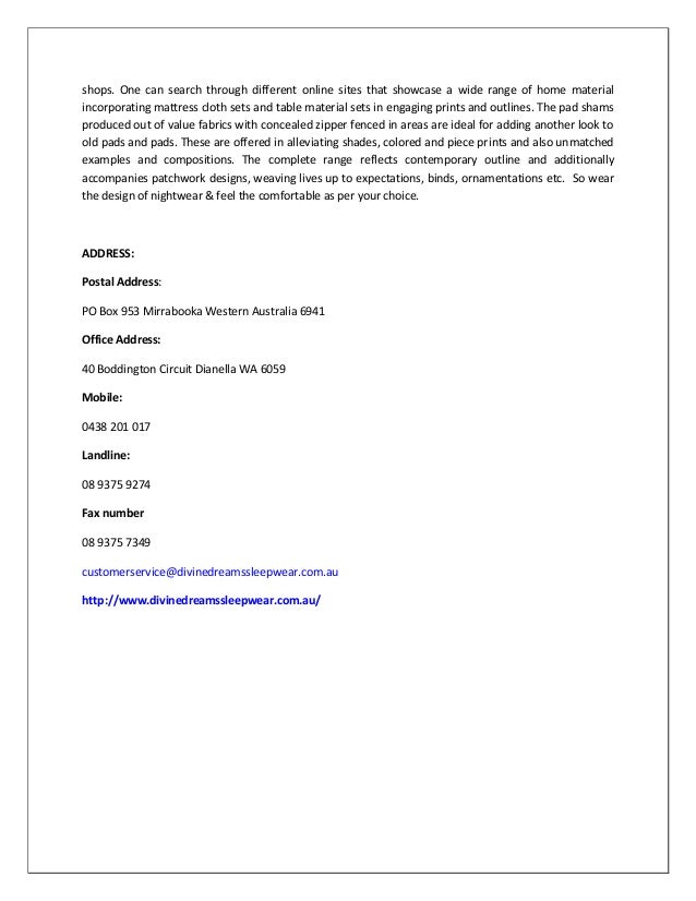 What to wear at night