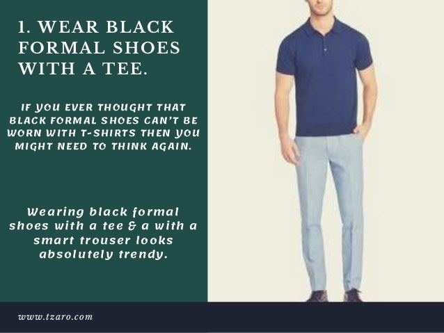 What to wear with black shoes.